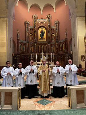 041921 Charlotte seminarians instituted as lectors