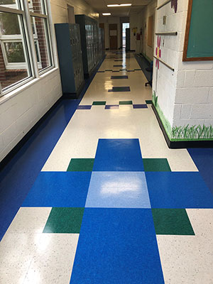 081619 Asheville Catholic School new floors