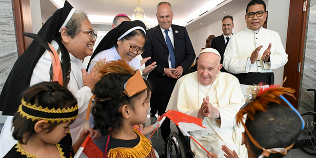 Pope arrives in Indonesia at start of four-nation tour